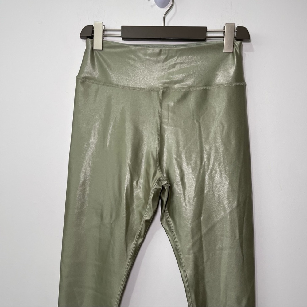 Dynamite Women’s High Rise Faux Leather Leggings Sage Green fiary grunge Size L - Picture 10 of 10